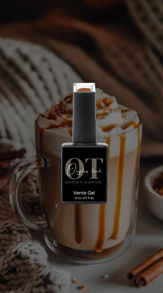 Vernis gel latte au caramel