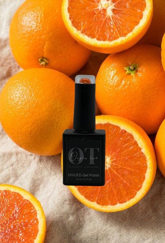 Gel polish orange