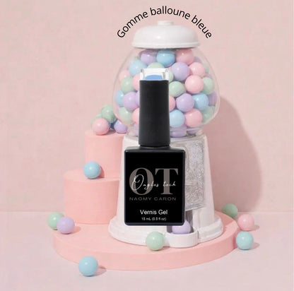Vernis gel gomme balloune bleue