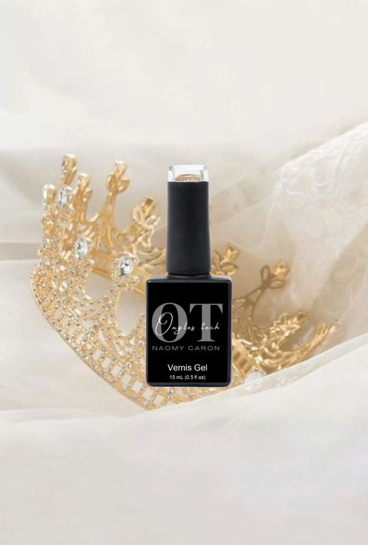 Vernis gel diadème d’or