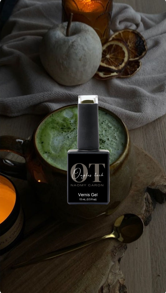 Vernis gel thé au matcha