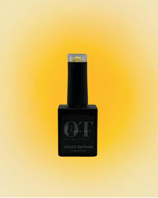 Gel polish elegant yellow