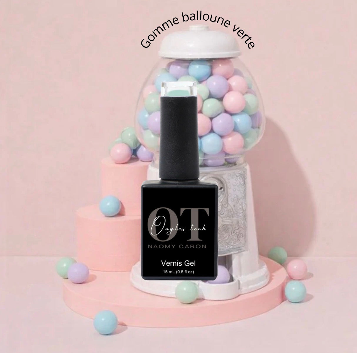 Vernis gel gomme balloune verte